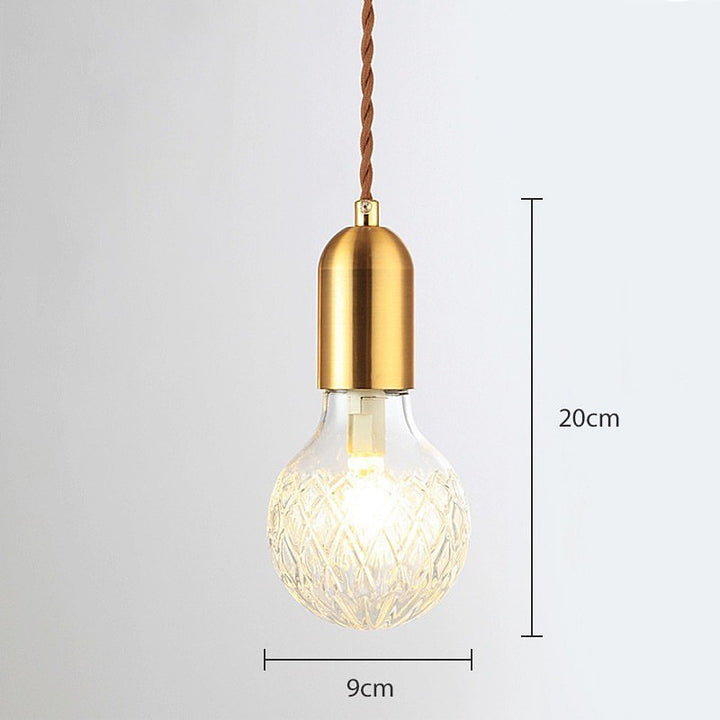 Cluster Pendant Light with Gold Accents