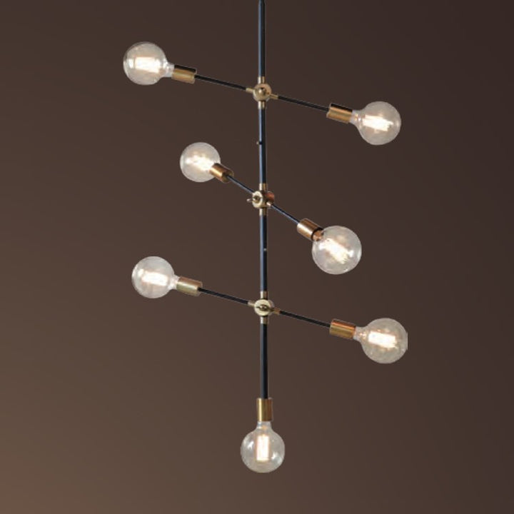 Vertical Branch-Style Chandelier