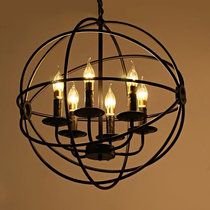 Rustic Orb Chandelier