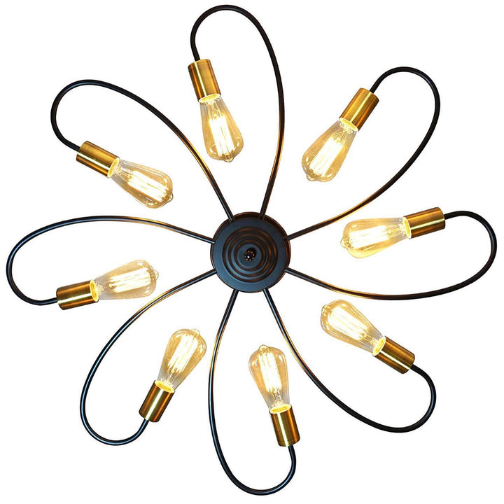 Industrial Flower-Shaped Ceiling Light