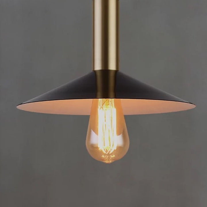 Modern Pendant Light with Black and Gold Finish