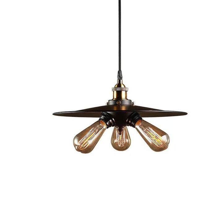 Industrial-style Triple Pendant Light