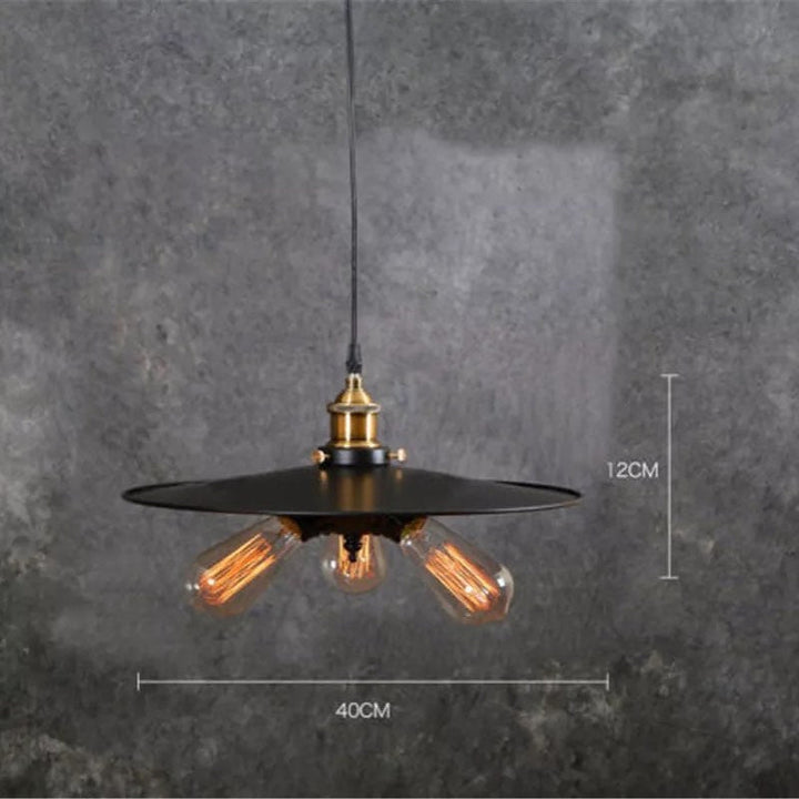 Industrial-style Triple Pendant Light