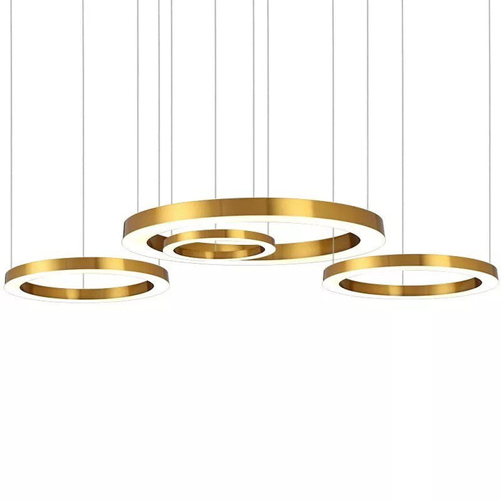 Modern Gold Circular LED Chandelier