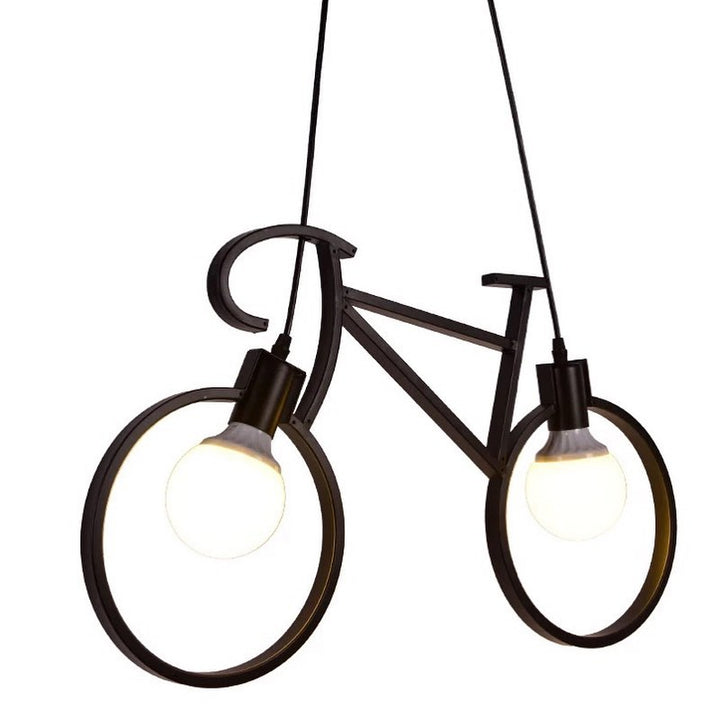 Bicycle-Shaped Pendant Light