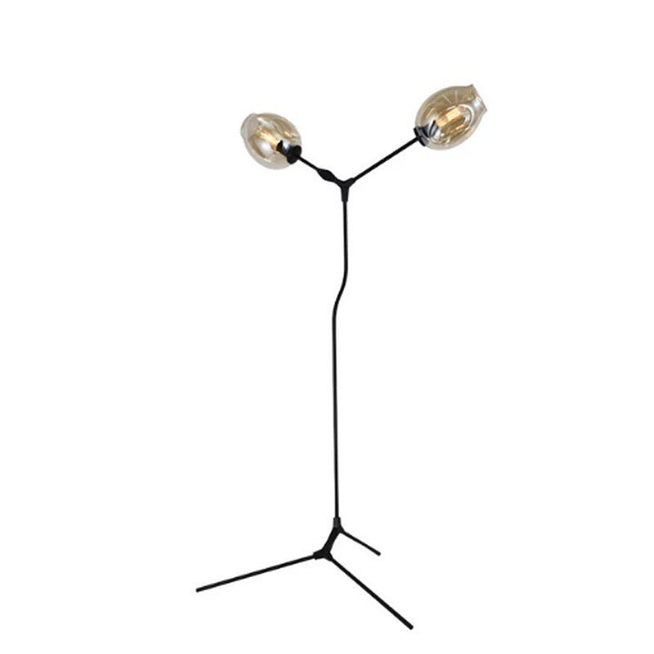 Modern Floor Lamp with Two Adjustable Heads