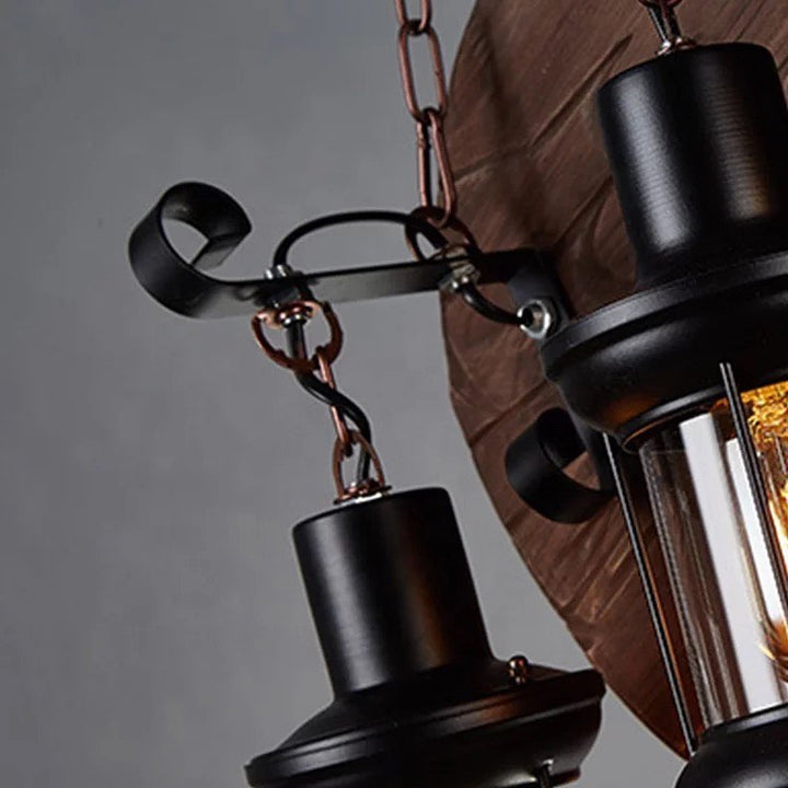 Rustic Guitar-Inspired Chandelier