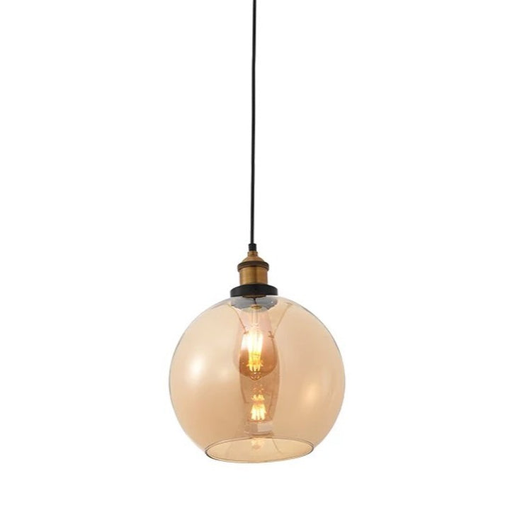 Pendant Lights with Colorful Glass Globes