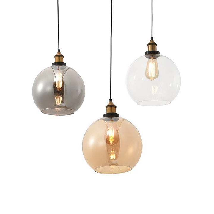 Pendant Lights with Colorful Glass Globes