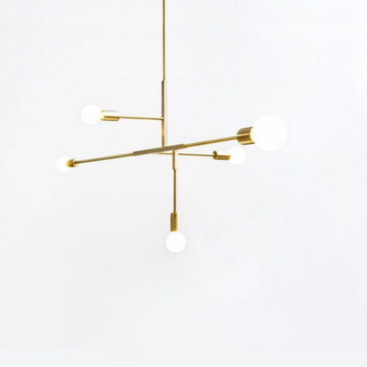 Modern Chandelier with Gold Finish