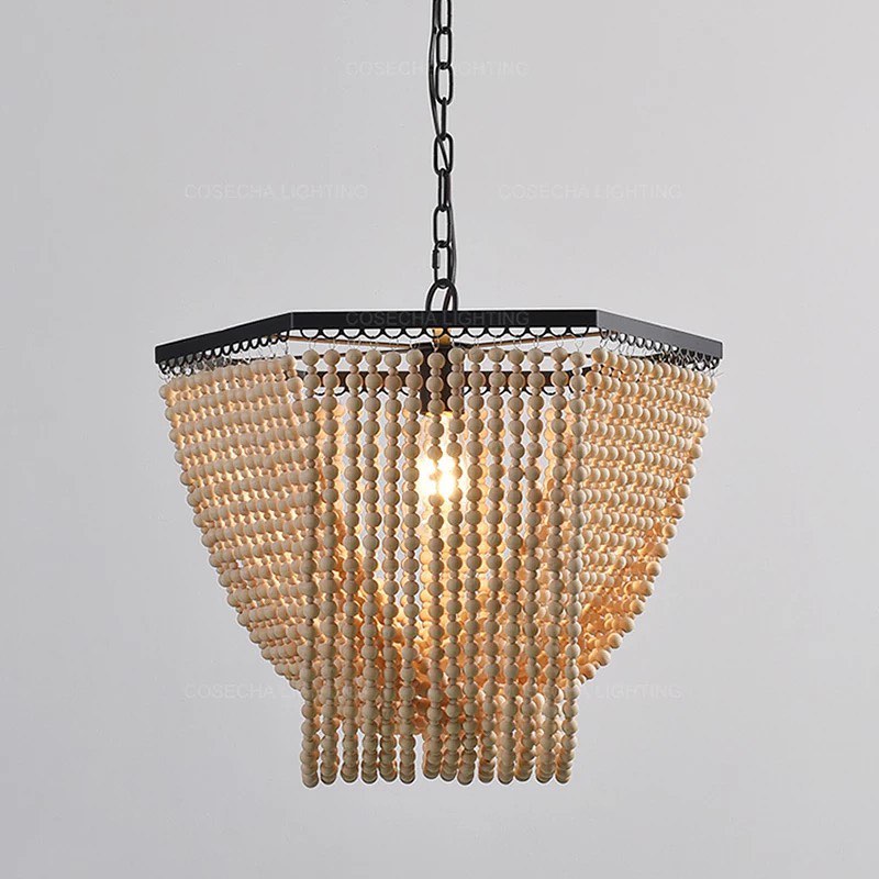 Chandelier with Beaded Design