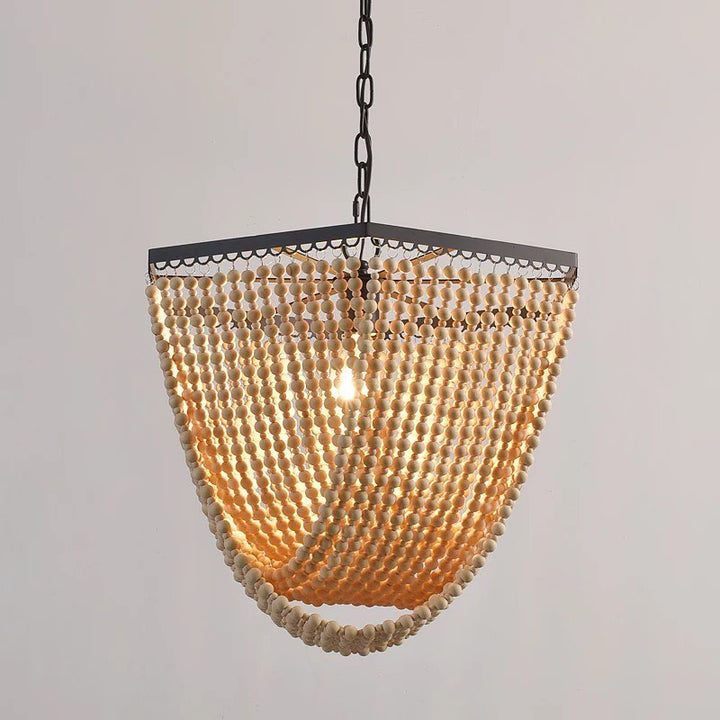 Chandelier with Beaded Design