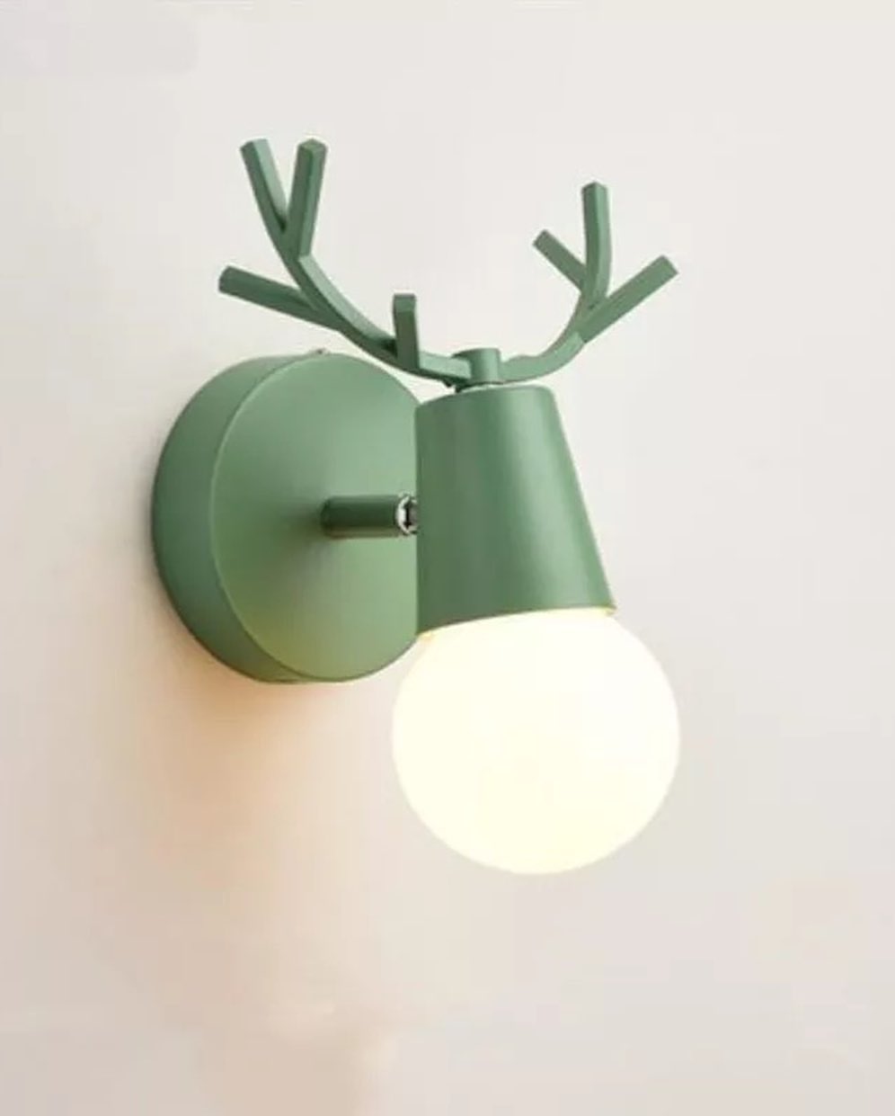 Modern Deer Antler Wall Light with Soft Glow