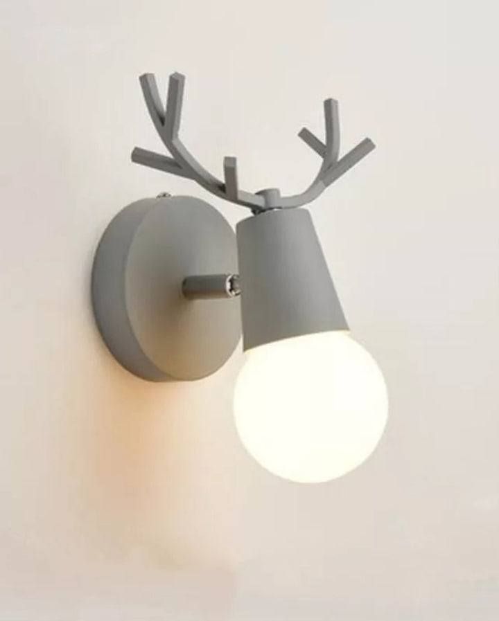 Modern Deer Antler Wall Light with Soft Glow