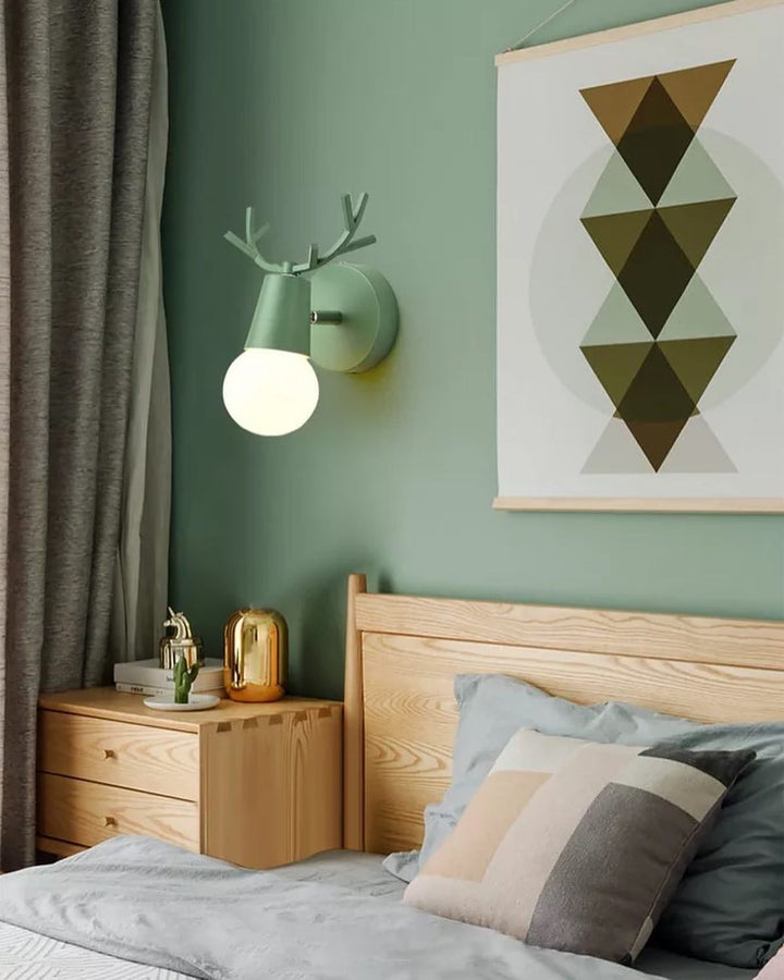 Modern Deer Antler Wall Light with Soft Glow