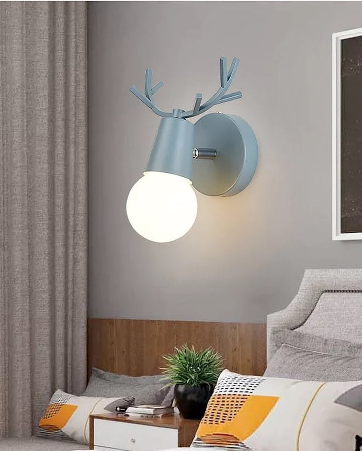 Modern Deer Antler Wall Light with Soft Glow