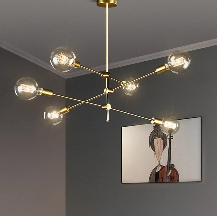 Modern Gold Branch Chandelier