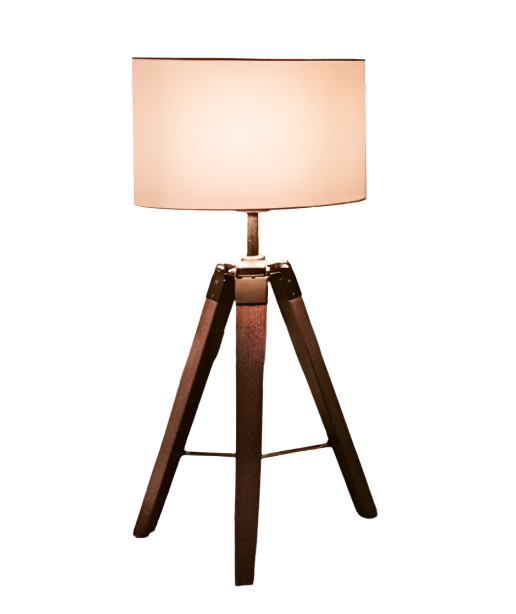 Tripod Table Lamp with Fabric Shade