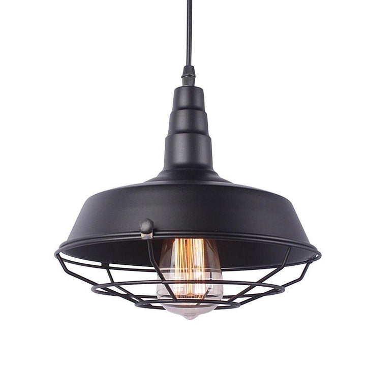 Industrial Hanging Pendant Light with Metal Shade