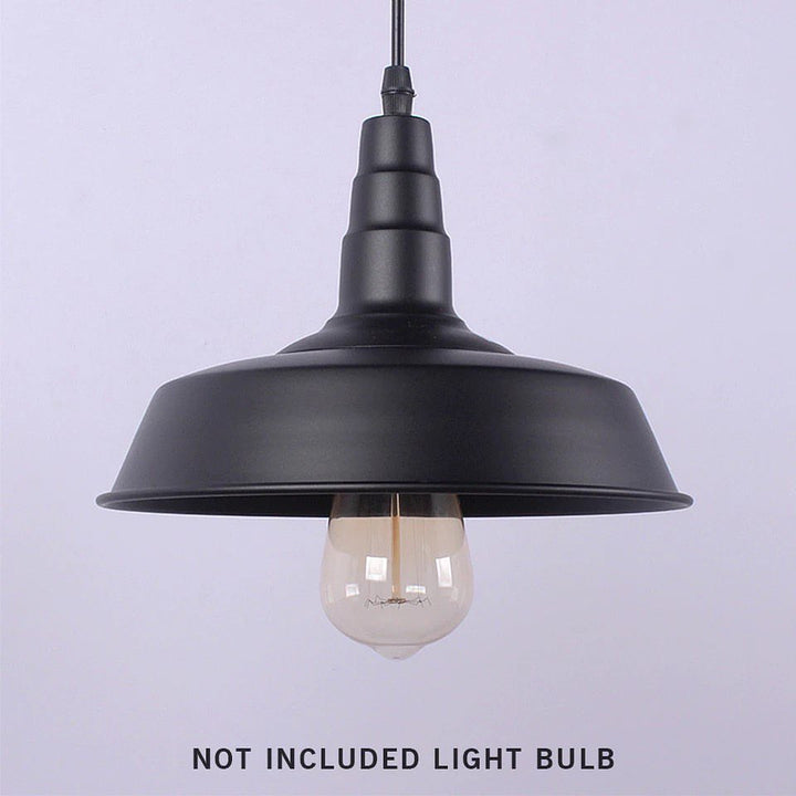 Industrial Hanging Pendant Light with Metal Shade