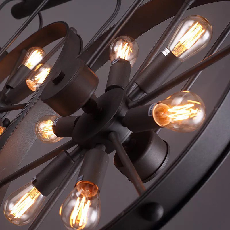 Industrial Wheel Design Pendant Light