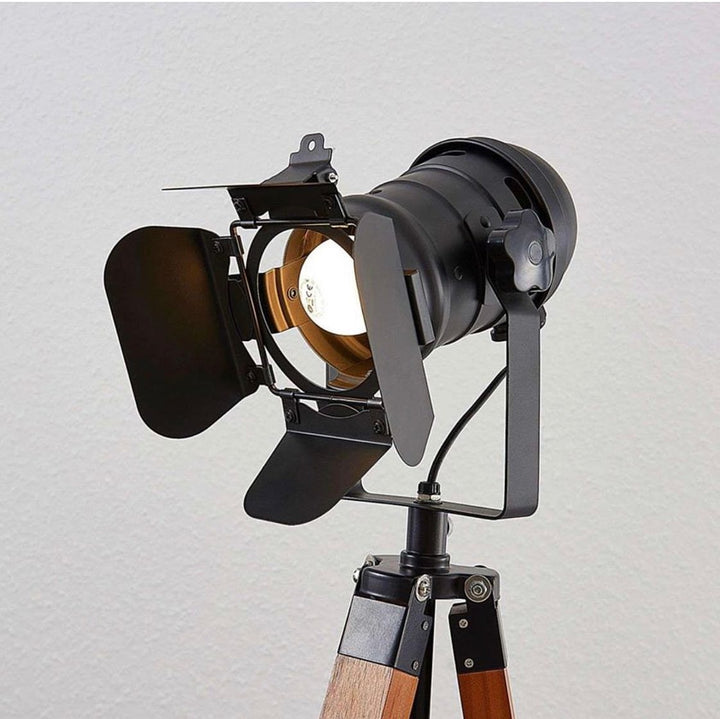 Industrial Tripod Floor Lamp with Studio Design