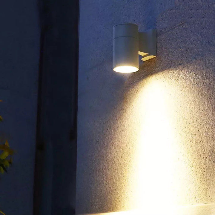 Outdoor Wall Sconce with Modern Cylindrical Design