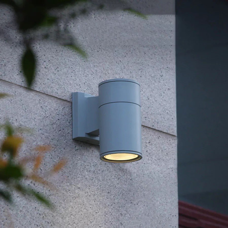 Outdoor Wall Sconce with Modern Cylindrical Design