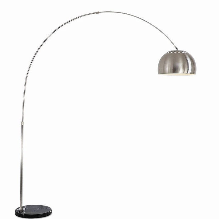 Modern Arc Floor Lamp with Metallic Finish