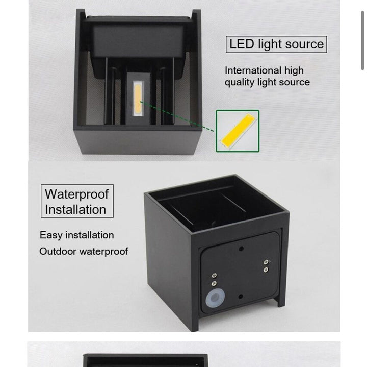 Modern Outdoor Cube Wall Light
