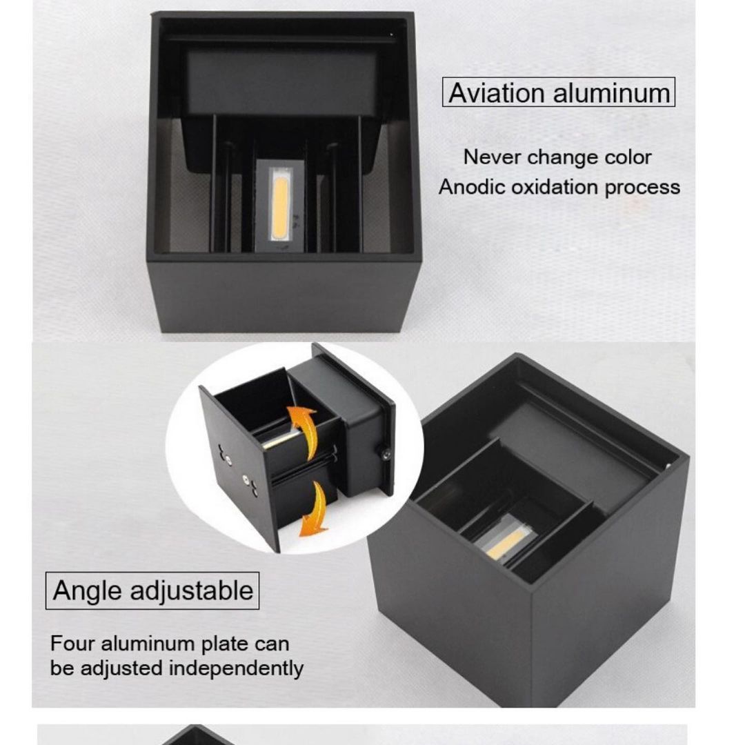 Modern Outdoor Cube Wall Light