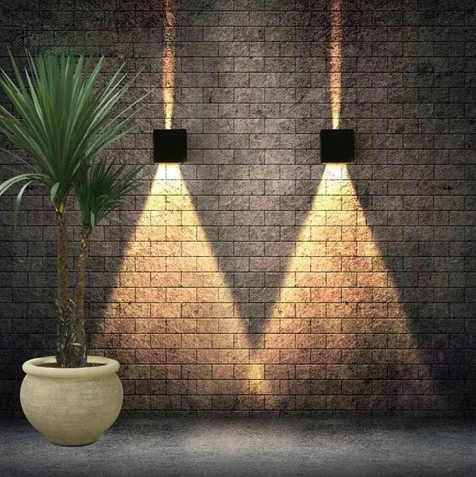 Modern Outdoor Cube Wall Light
