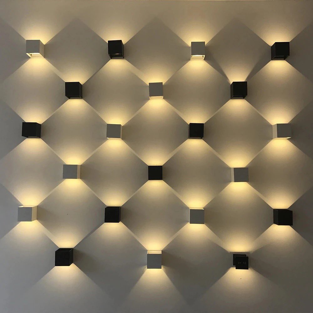 Modern Outdoor Cube Wall Light