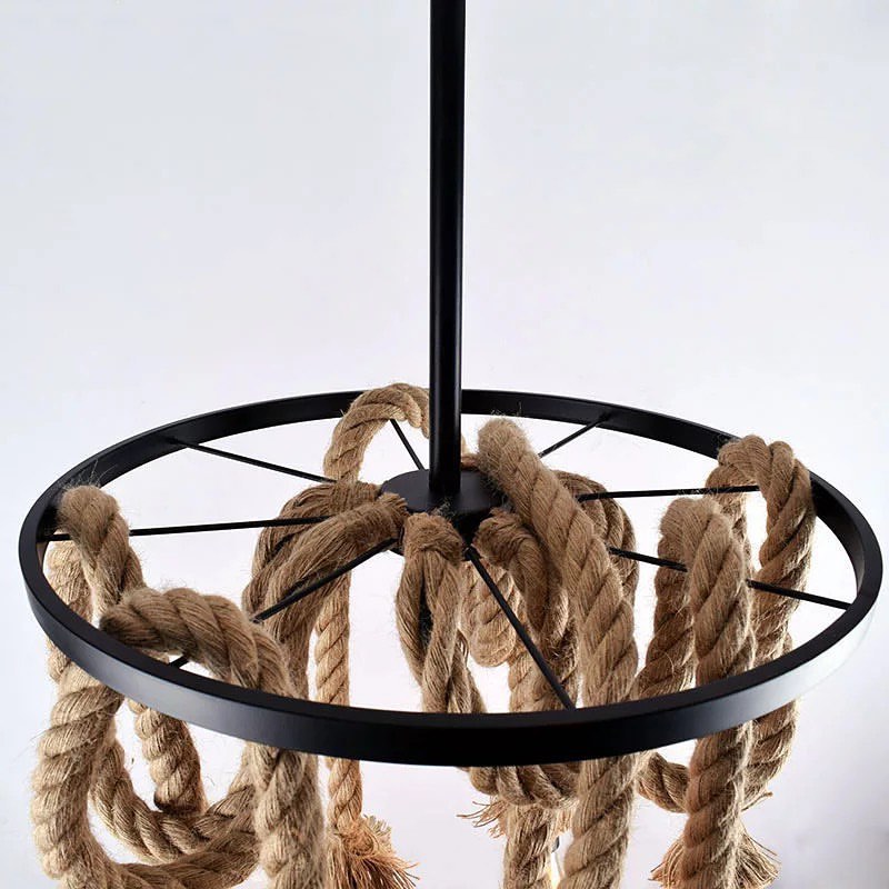 Rustic Rope Chandelier