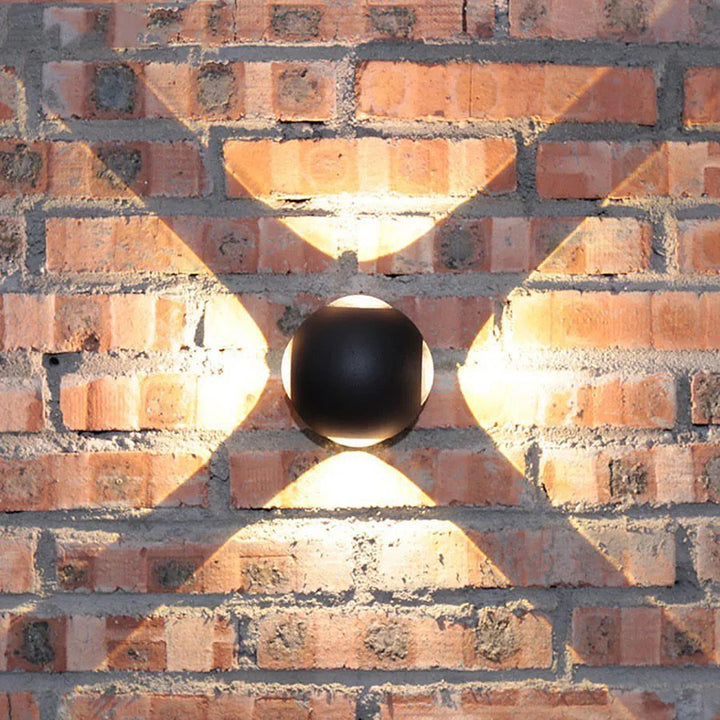 Modern LED Wall Sconce with Decorative Light Pattern