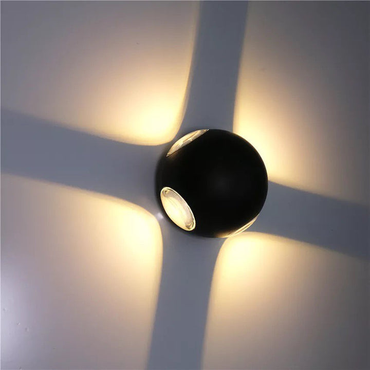 Modern LED Wall Sconce with Decorative Light Pattern