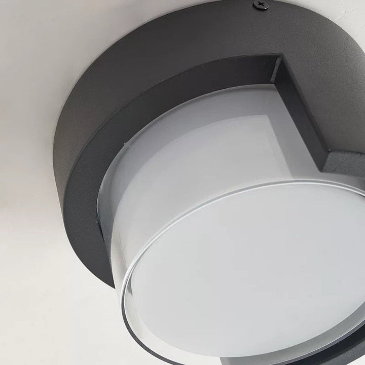 Outdoor Round Wall Light with Modern LED Design