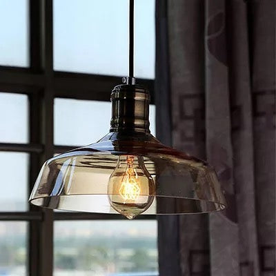 Amber Glass Pendant Light