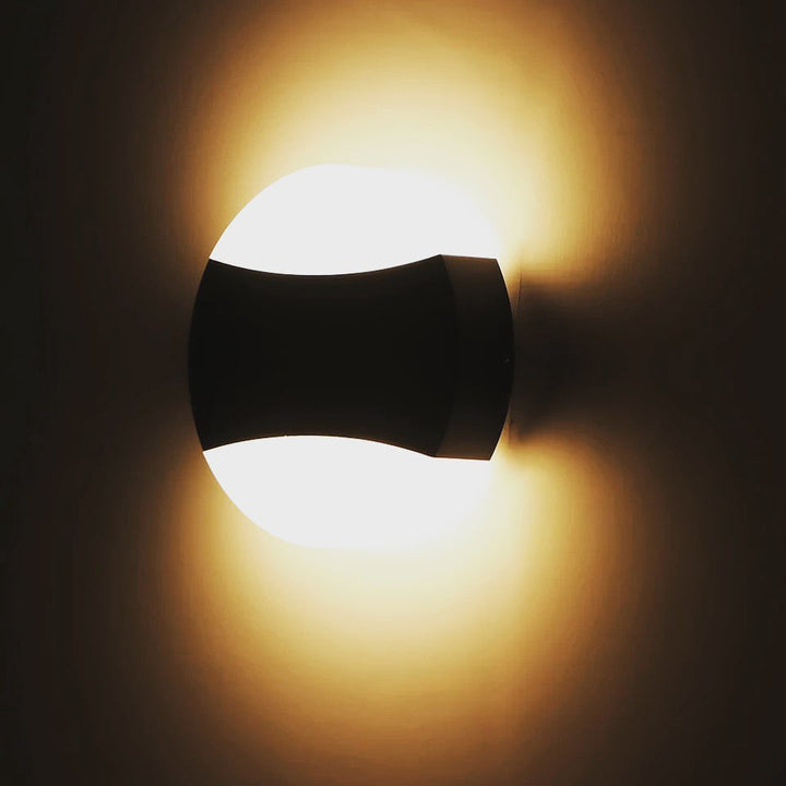 Modern LED Wall Light with Unique Curved Design