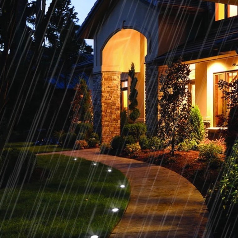 HIGH POWER Outdoor Ground Recessed Lights with Stainless Steel Trim