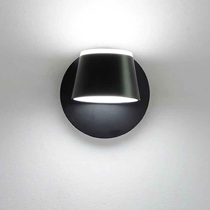 Modern Wall Sconce with Black and Gold Finish