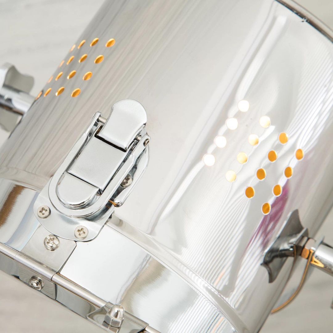 Studio Tripod Floor Lamp – White & Chrome