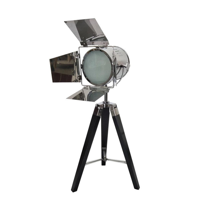 Industrial Tripod Floor Lamp with Spotlight Design