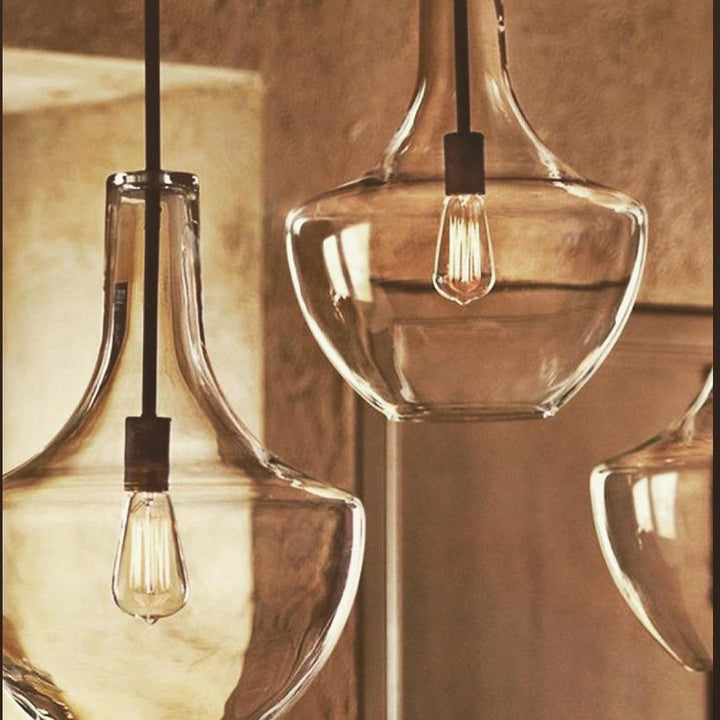 Elegant Clear Glass Pendant Light