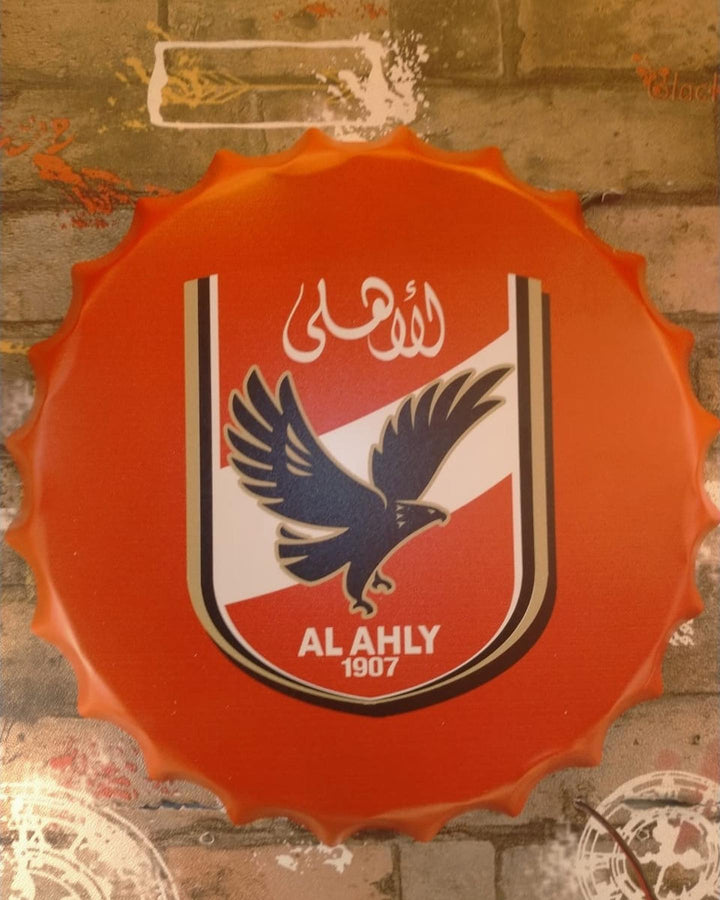 Bottle Cap Wall Art - Alahly Club