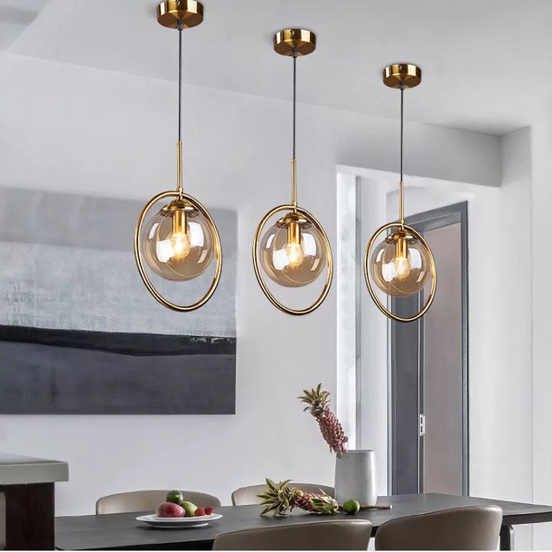 Modern Gold Ring Pendant Lights