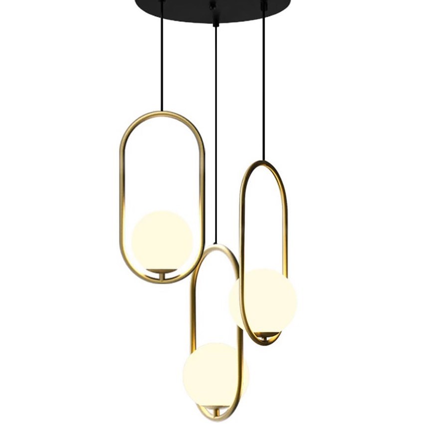 Modern Black Oval Pendant Lights