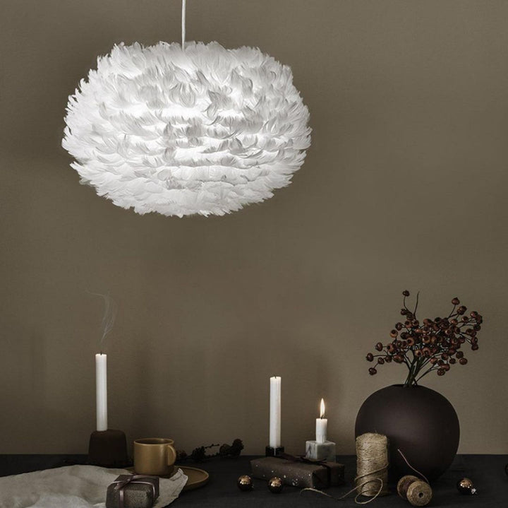 Modern Feather Pendant Light - Soft Elegance