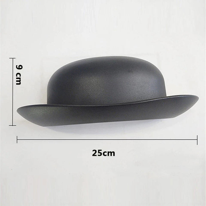 Modern Wall Light in the Shape of a Bowler Hat