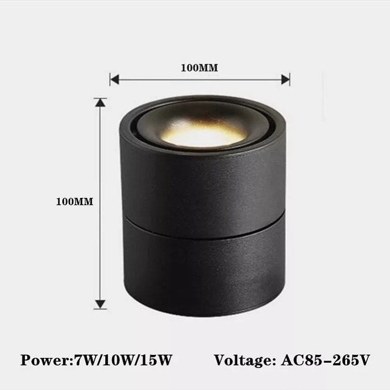 Modern Adjustable Black Ceiling Spotlight